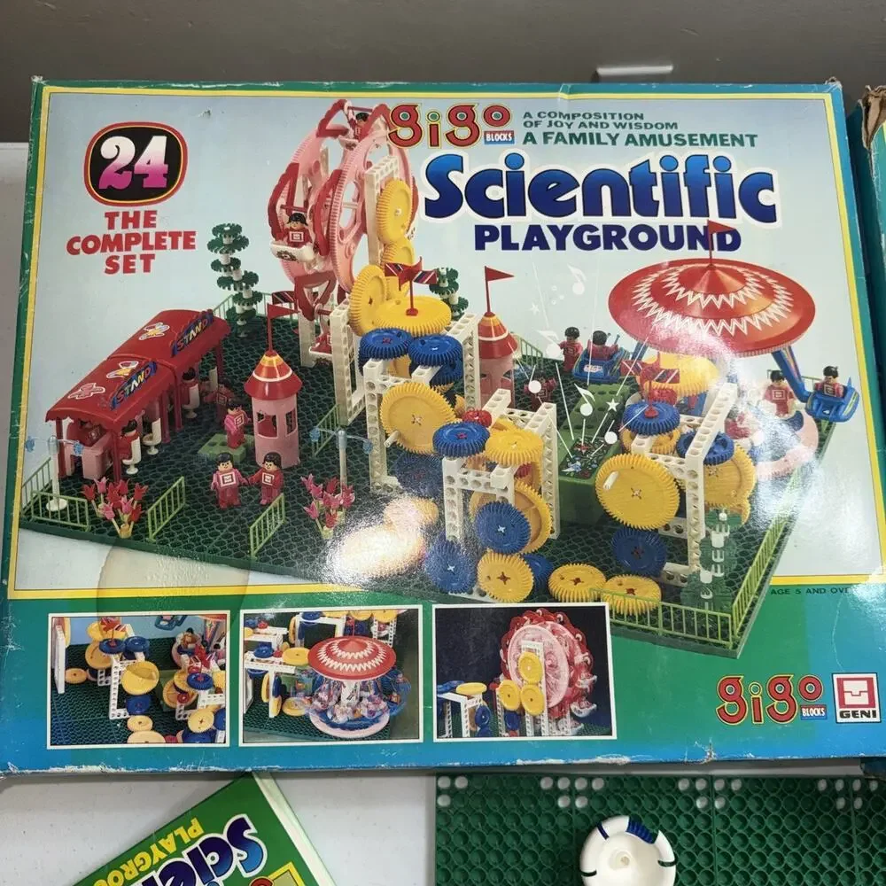 2 Gigo Blocks Scientific Playground New Vintage Sets